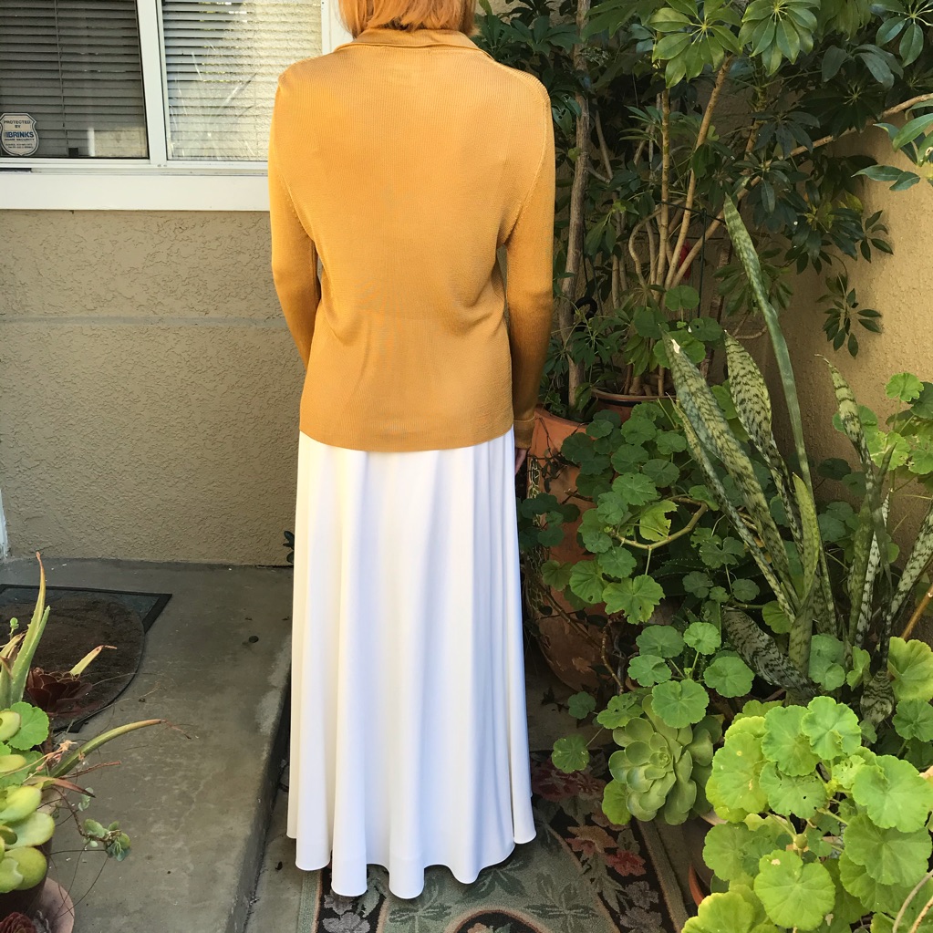 Vintage Gold Max Studio Rayon Knitted Cardigan — image 7 of 8